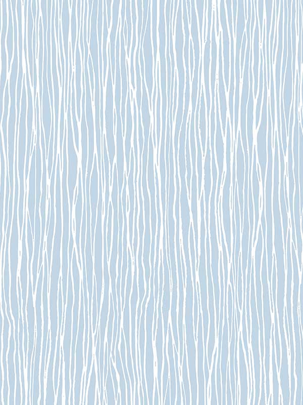 Jacaranda Wave wallpaper in blue color - pattern number JJ38032 - by Patton Norwall in the Rewind by James Joseph collection