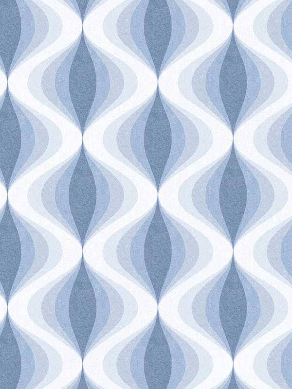 Turbine Twist wallpaper in blues color - pattern number JJ38052 - by Patton Norwall in the Rewind by James Joseph collection