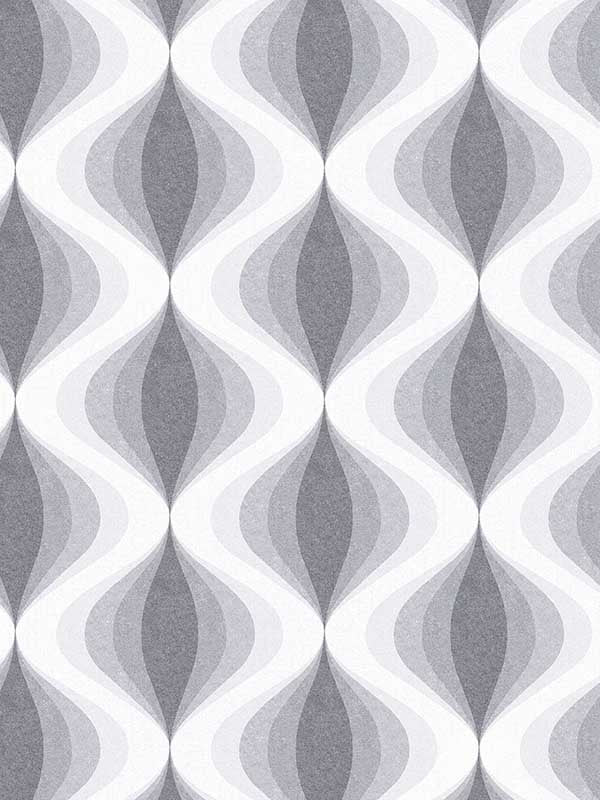 Turbine Twist wallpaper in greys color - pattern number JJ38054 - by Patton Norwall in the Rewind by James Joseph collection
