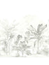 Ikoma fabric in monotone mural color - pattern number GL20908M - by Wallquest in the Grasslands collection