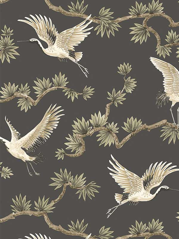 Akan fabric in night out color - pattern number GL21700 - by Wallquest in the Grasslands collection