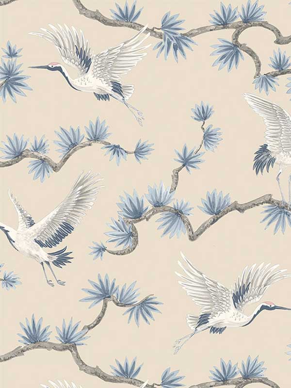Akan fabric in lakeside color - pattern number GL21702 - by Wallquest in the Grasslands collection
