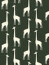 Vivi Giraffe wallpaper in green color - pattern number 4060-139060 - by Chesapeake in the Fable collection