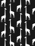 Vivi Giraffe wallpaper in black color - pattern number 4060-139062 - by Chesapeake in the Fable collection