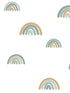 Joss Rainbow wallpaper in teal color - pattern number 4060-139254 - by Chesapeake in the Fable collection