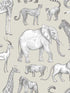 Kenji Safari wallpaper in taupe color - pattern number 4060-139270 - by Chesapeake in the Fable collection