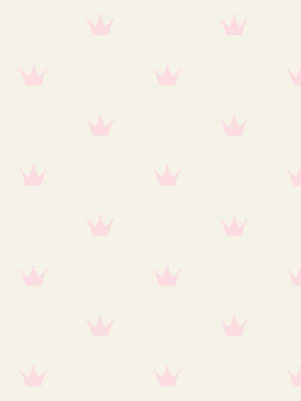 Bea Crowns wallpaper in light pink color - pattern number 4060-347702 - by Chesapeake in the Fable collection