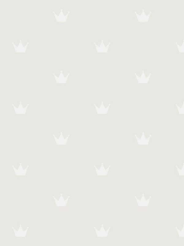 Bea Crowns wallpaper in silver color - pattern number 4060-347703 - by Chesapeake in the Fable collection