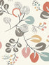 Jonah Leaf Trail fabric in multicolor color - pattern number 4066-25122 - by A Street Prints in the Hannah collection