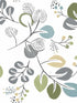 Jonah Leaf Trail fabric in green color - pattern number 4066-25123 - by A Street Prints in the Hannah collection