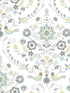 Britt Embroidered Damask fabric in sea green color - pattern number 4066-26510 - by A Street Prints in the Hannah collection