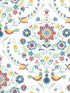 Britt Embroidered Damask fabric in multicolor color - pattern number 4066-26512 - by A Street Prints in the Hannah collection