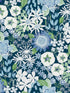 Karina Wildflower Garden fabric in blue color - pattern number 4066-26524 - by A Street Prints in the Hannah collection
