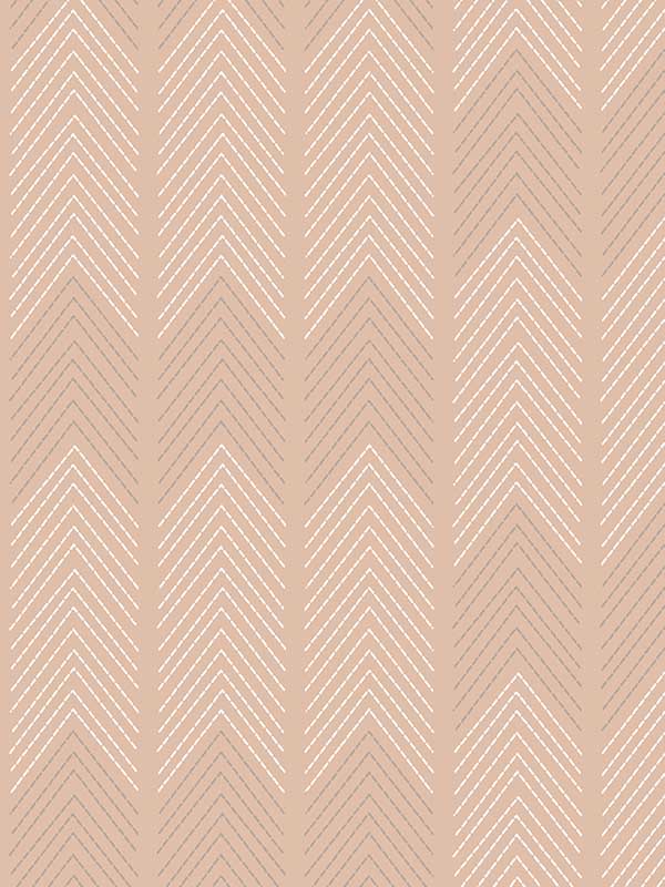 Nyle Chevron Stripes fabric in blush color - pattern number 4066-26528 - by A Street Prints in the Hannah collection