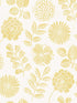 Inge Floral Block Print wallpaper in yellow color - pattern number 4066-26530 - by A Street Prints in the Hannah collection