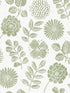 Inge Floral Block Print wallpaper in moss color - pattern number 4066-26531 - by A Street Prints in the Hannah collection