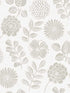 Inge Floral Block Print wallpaper in light grey color - pattern number 4066-26533 - by A Street Prints in the Hannah collection