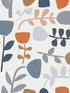 Juni Orange Abstract Tulips wallpaper in orange color - pattern number 4066-26535 - by A Street Prints in the Hannah collection