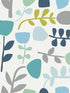 Juni Abstract Tulips wallpaper in teal color - pattern number 4066-26536 - by A Street Prints in the Hannah collection