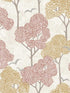 Lykke Textured Tree fabric in coral color - pattern number 4066-26544 - by A Street Prints in the Hannah collection