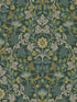 Lila Strawberry Floral fabric in teal color - pattern number 316000 - by Eijffinger in the Posy collection