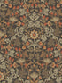 Lila Strawberry Floral fabric in orange color - pattern number 316004 - by Eijffinger in the Posy collection