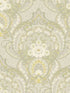 Nasrin Damask fabric in light grey color - pattern number 316010 - by Eijffinger in the Posy collection