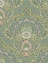 Nasrin Damask fabric in sea green color - pattern number 316013 - by Eijffinger in the Posy collection