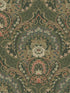 Nasrin Damask fabric in dark green color - pattern number 316014 - by Eijffinger in the Posy collection