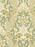 Ojvind Floral Ogee wallpaper in gold color - pattern number 4080-83117 - by A Street Prints in the Ingrid collection