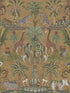 Afrika Kingdom fabric in olive green spring green metallic bronze color - pattern number 119/5025.CS.0 - by Cole and Son in the Ardmore Jabula collection