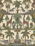 Afrika Kingdom fabric in olive green spring green cream color - pattern number 119/5026.CS.0 - by Cole and Son in the Ardmore Jabula collection