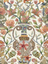 Protea Garden wallpaper in olive green and tangerine white color - pattern number 119/10043.CS.0 - by Cole and Son in the Ardmore Jabula collection