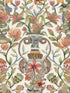 Protea Garden Silk wallpaper in olive green tangerine white color - pattern number 119/10045.CS.0 - by Cole and Son in the Ardmore Jabula collection