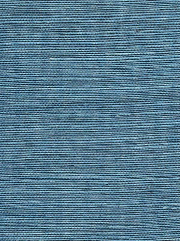 Sisal Grasscloth fabric in peacock blue color - pattern number WSS4595.WT.0 - by Winfield Thybony in the Simply Sisal collection