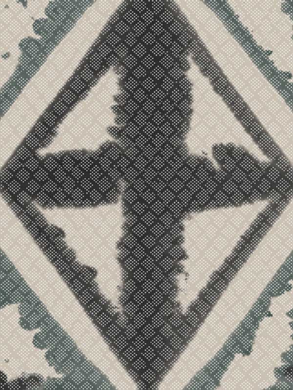 Diamond Block fabric in charcoal color - pattern number WTP4018.WT.0 - by Winfield Thybony in the Thom Filicia Cultivated Living collection