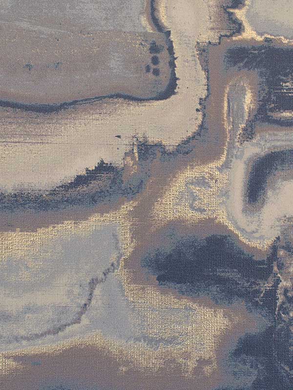 On The Rocks wallpaper in blue color - pattern number WTP4071.WT.0 - by Winfield Thybony in the Thom Filicia Cultivated Living collection