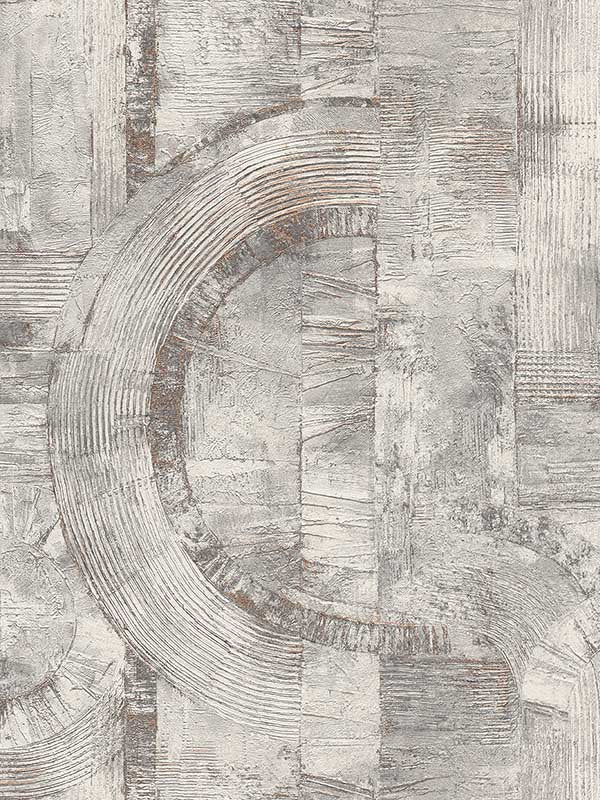Abe Geo wallpaper in light grey color - pattern number 4096-554779 - by Advantage in the Concrete collection