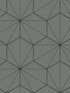 Hedron Geometric wallpaper in pavestone and ebony color - pattern number ET11305 - by Seabrook in the Etten Studios Geometrics collection