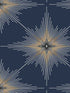 North Star wallpaper in navy blue color - pattern number ET11402 - by Seabrook in the Etten Studios Geometrics collection
