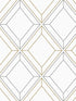 Linework Gem fabric in metallic silver and gold color - pattern number ET11608 - by Seabrook in the Etten Studios Geometrics collection