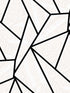 Metro Vector wallpaper in ebony and morning fog color - pattern number ET11700 - by Seabrook in the Etten Studios Geometrics collection