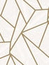 Metro Vector wallpaper in metallic gold and morning fog color - pattern number ET11706 - by Seabrook in the Etten Studios Geometrics collection