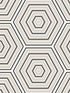 Hex Topography fabric in cove grey and ebony color - pattern number ET11900 - by Seabrook in the Etten Studios Geometrics collection