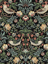 Fragaria Garden Prepasted fabric in ebony color - pattern number PR10100 - by Seabrook in the Seabrook Prepasted Wallpaper Assortment collection