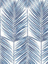 Paradise Palm Prepasted fabric in coastal blue color - pattern number PR10702 - by Seabrook in the Seabrook Prepasted Wallpaper Assortment collection
