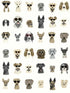Dog Days Peel and Stick fabric in grey color - pattern number PSW1462RL - by Rifle Paper Co in the Rifle Paper Co Second Edition Peel and Stick Wallpaper collection