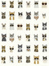 Cool Cats Peel and Stick fabric in grey and gold color - pattern number PSW1464RL - by Rifle Paper Co in the Rifle Paper Co Second Edition Peel and Stick Wallpaper collection