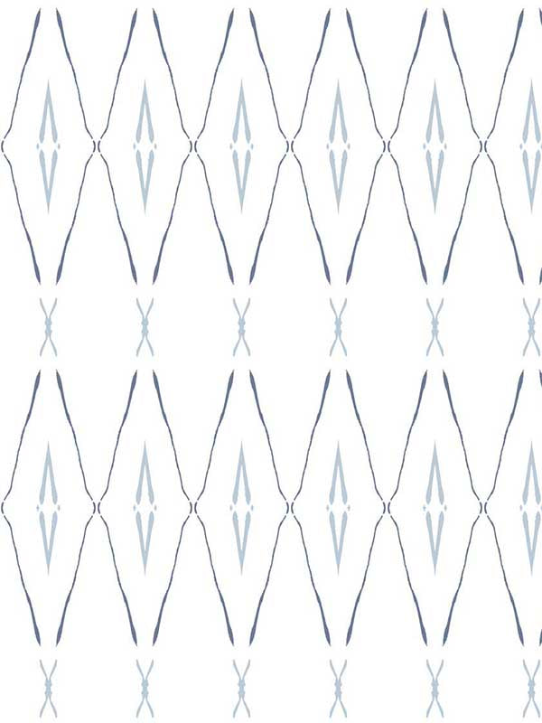Artifact Silhouettes fabric in indigo color - pattern number CC1284 - by York Designer Series in the Carol Benson Cobb Signature Wallcoverings collection