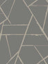 Intersect fabric in grey metallic color - pattern number CC1292 - by York Designer Series in the Carol Benson Cobb Signature Wallcoverings collection